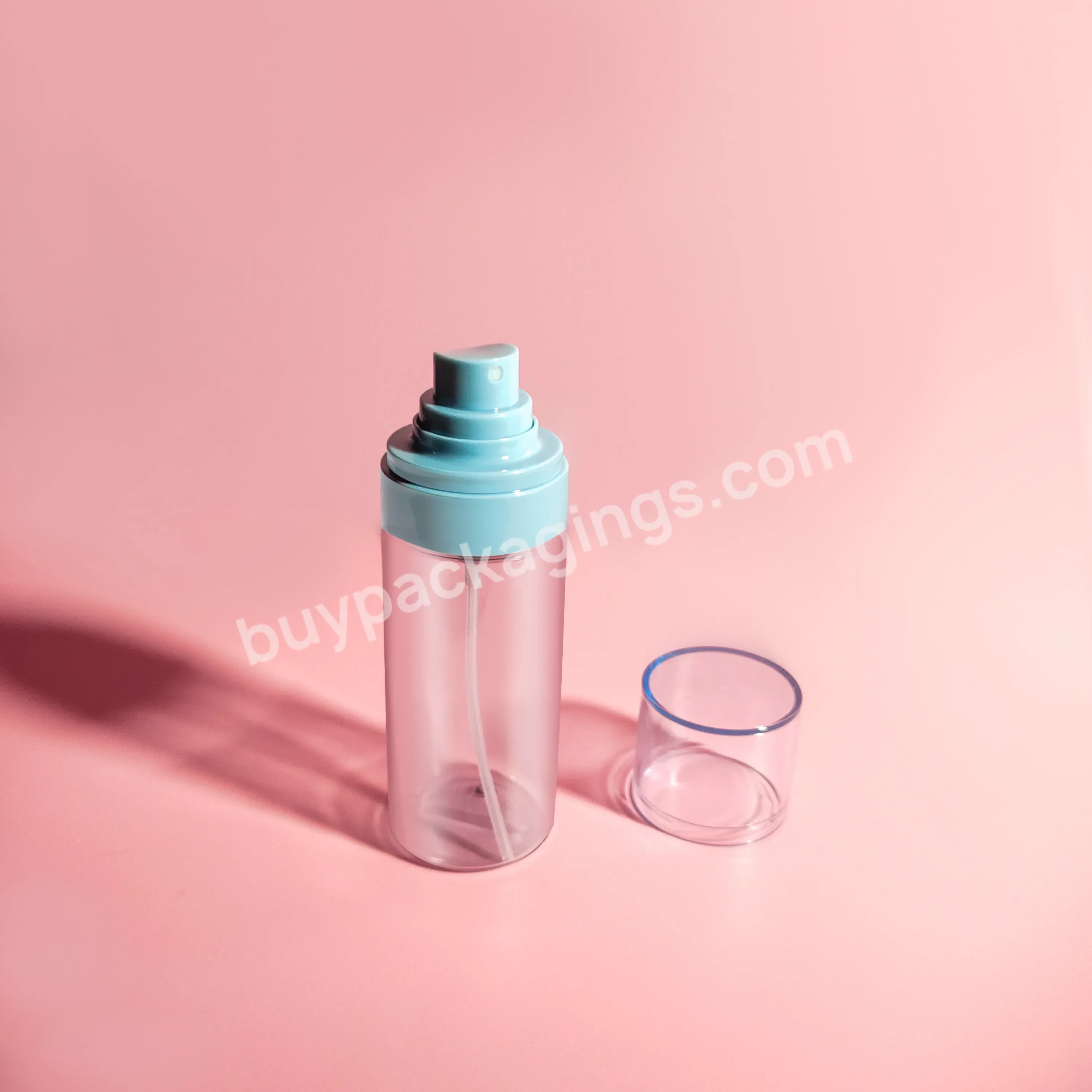 Empty Fine Mist Pet 80ml 100ml 120ml 145ml 160ml Amber White Clear Plastic Spray Bottle For Cosmetic Packaging