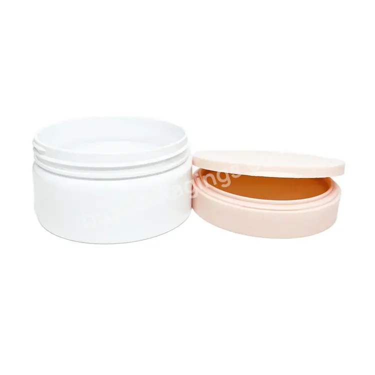 Empty Flip Lid Plastic Jars For Cosmetic Flip Top Cap Containers