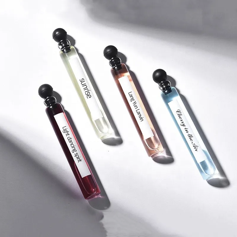 Empty Fragrance Sample Trial Vials Tube Small Mini Perfume Tester 1ml 2ml 3ml Glass Bottle With Plastic Plug