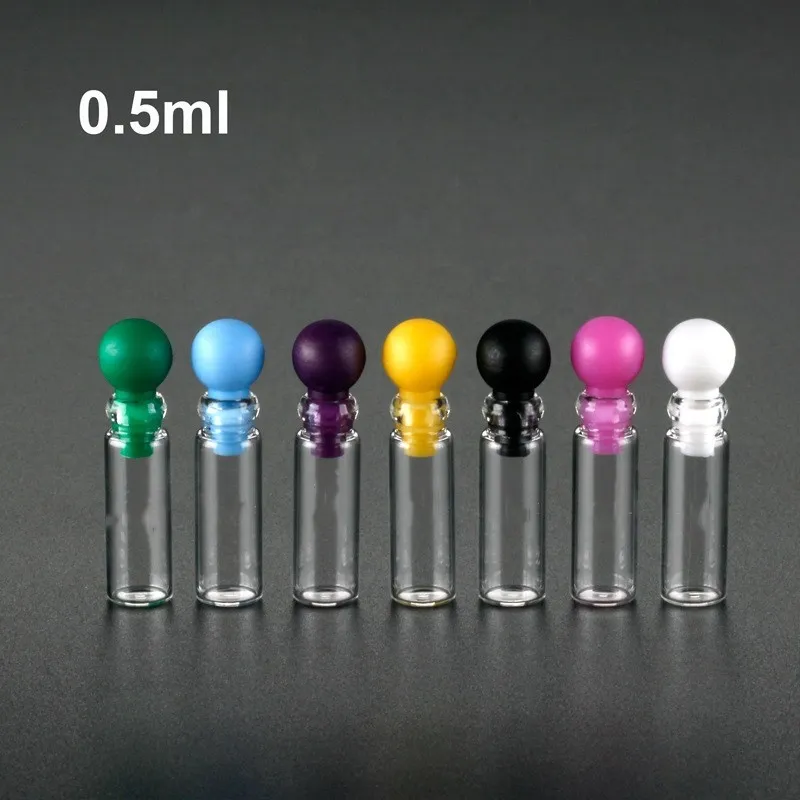 Empty Fragrance Sample Trial Vials Tube Small Mini Perfume Tester 1ml 2ml 3ml Glass Bottle With Plastic Plug