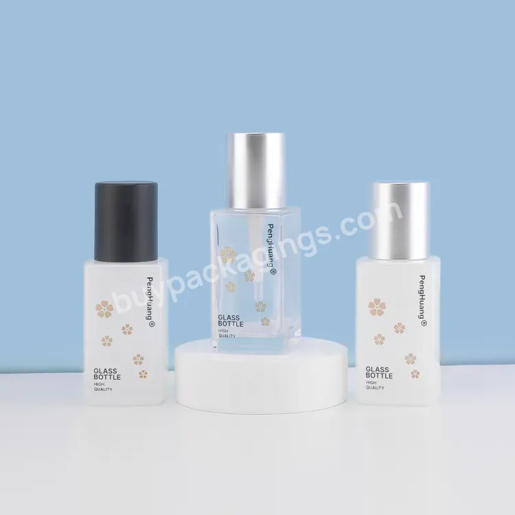 Empty Glass Lotion Bottle Makeup Cosmetic 30ml Fancy Foundation Glass Bottles For Skincare Packaging - Buy Lotion Bottle With Pump,Liquid Foundation Bottles,Cosmetic Packaging Bottle.