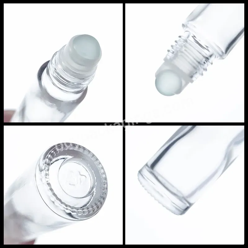 Empty Glass Roll On Bottle In Stock Essential Oil Bottle Transparent 5g 10g Bottle For Perfume