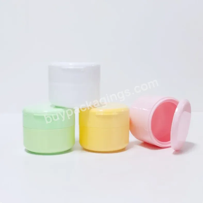 Empty Jar 3oz Body Butter Face Cream Pp Plastic Cosmetic Jars With Plastic Colorful Lid