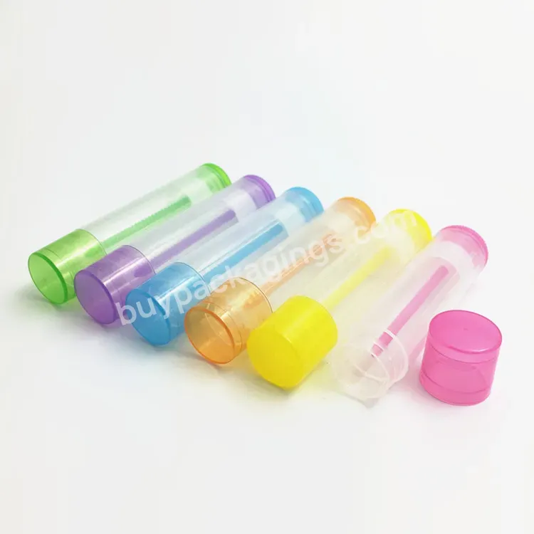 Empty Lip Balm Packaging Tube Custom Chapstick Tube 5g Lip Balm Tubes For Craft Lipstick Container - Buy Plastic Lip Balm Tubes.