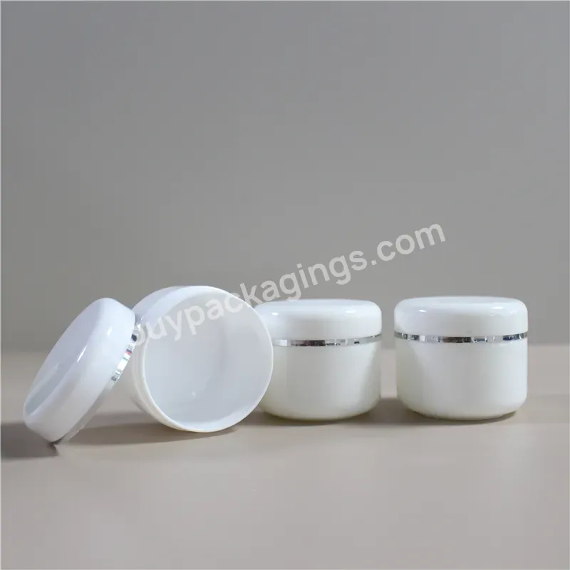 Empty Luxury 50g 100g 150g 200g Skincare Plastic Body Scrub Cream Cosmetic Face Cream Plastic Jars With Lids Packaging