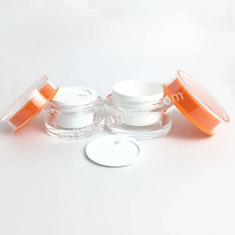 Empty Luxury Acrylic Material Face Cream Plastic Hand Cream Jar