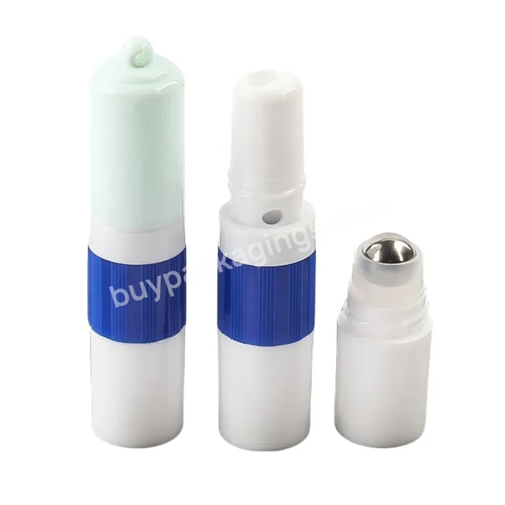 Empty Multi Function Nasal Inhaler Double Stick Essential Oils Blank Nasal Inhaler Roller Cool Oil 2 In 1 Aromatherapy Plastic - Buy Nasal Inhaler Tubes,Blank Nasal Inhaler Roller,Nasal Inhaler Essential Oil.