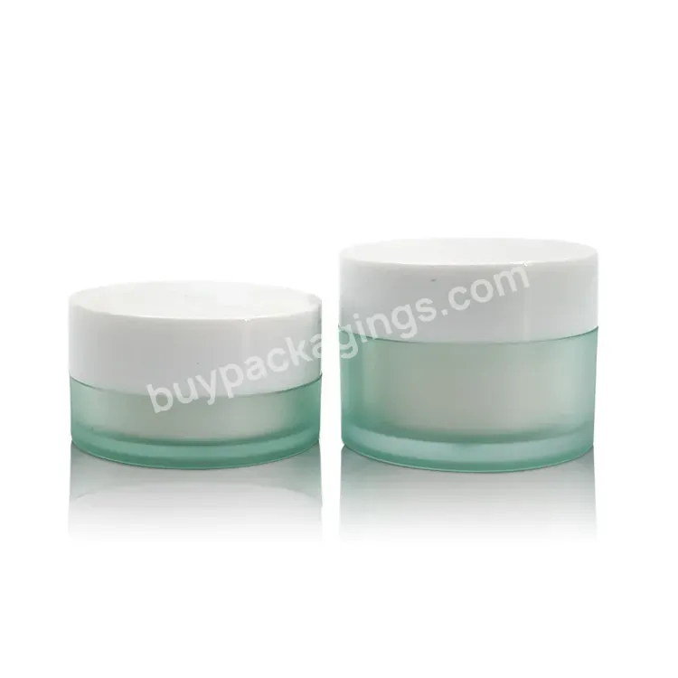 Empty Oem Odm Cosmetic Containers Cream Jar Biodegradable Cosmetic Packaging Double Wall Plastic 30g 50g Pet Round 10000pcs Free
