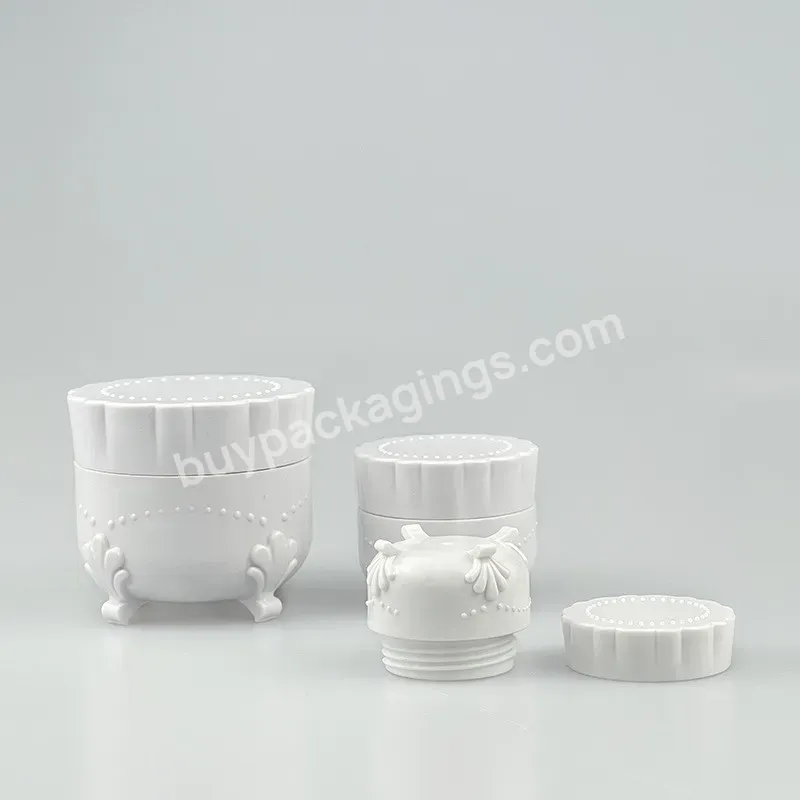 Empty Plastic Cosmetic Jars 5g 10g 20g 30g 50g White Pink Black Eco Friendly Cosmetic Jars
