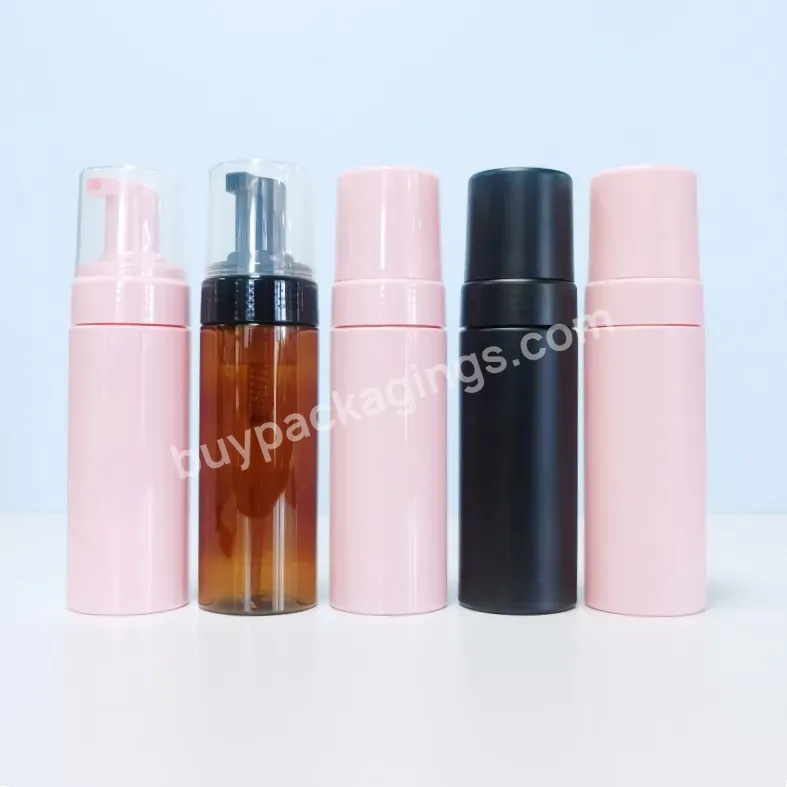 Empty Plastic Foam Pump Bottle 150ml White Pet Facial Cleanser Mousse Foam Pump Bottle