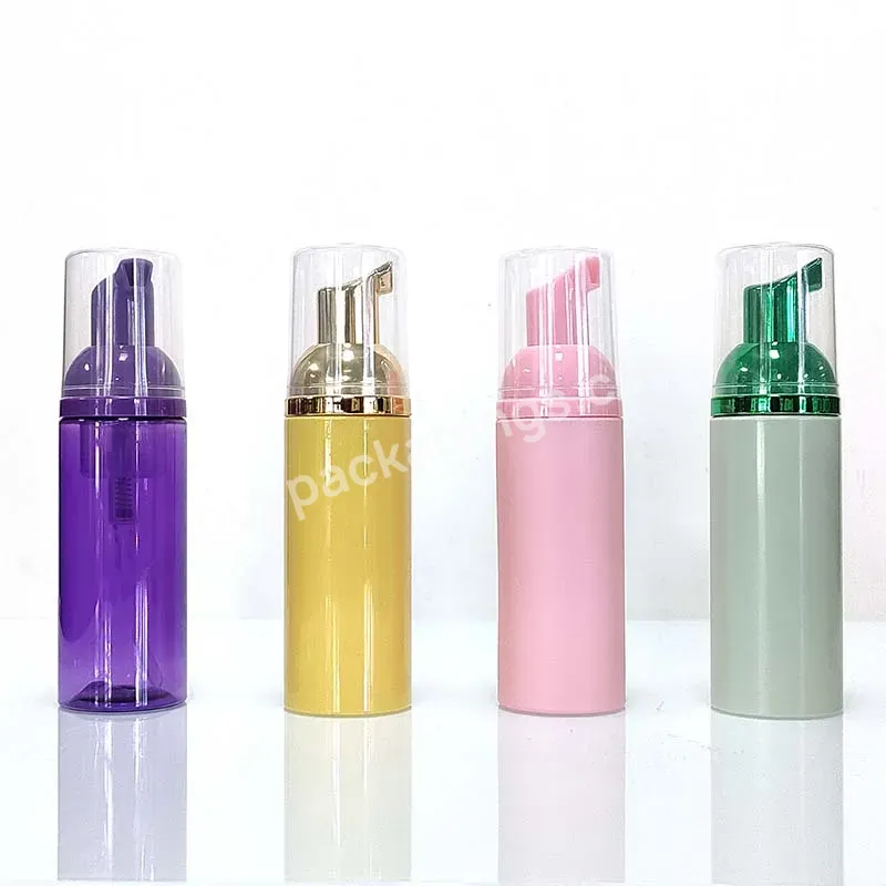 Empty Plastic Foam Pump Bottle 30ml 50ml 60ml 100ml 150ml 200ml Clear Pink Frosted Pet Facial Cleanser Mousse Foam Pump Bottle