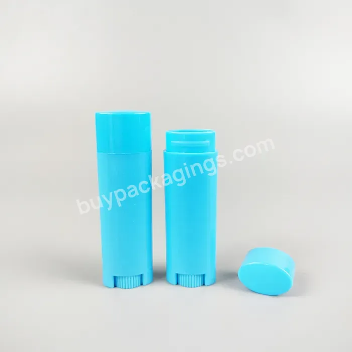 Empty Plastic Oval Lip Balm Tube 5g Plastic Recycled Pcr Pp Lip Balm Tube - Buy 5g Lip Balm Container,Oval Stick Container.