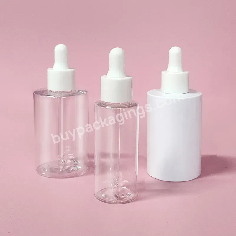 Empty Plastic Pet Bottle With Dropper Hair Conditioner Lotion Bottle