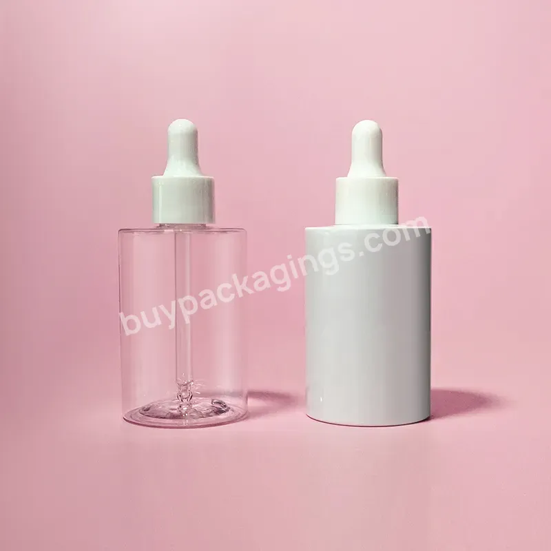 Empty Plastic Pet Bottle With Dropper Hair Conditioner Lotion Bottle