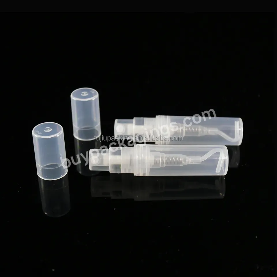 Empty Plastic Sample Vials Perfume Spray Bottle 1ml 2ml 3ml 5ml 10ml Mini Pocket Glass Perfume Bottle