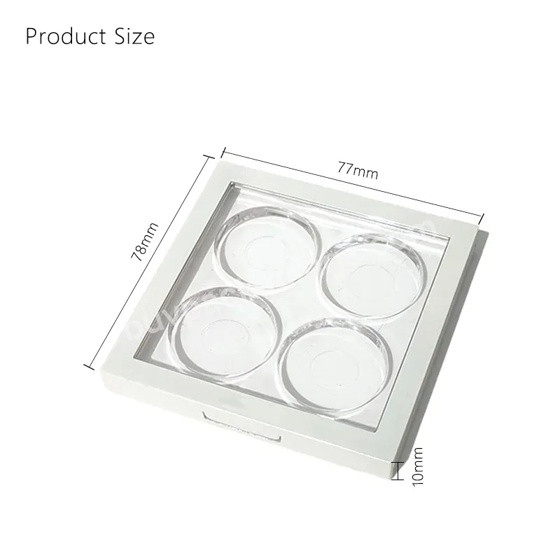 Empty Plastic Transparent Eye Shadow Round 9pans 4pans Square Empty Rectangle Clear Eyeshadow Palette