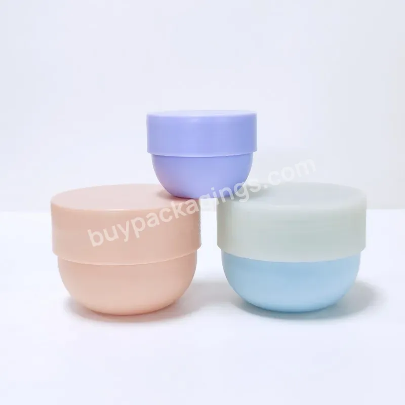 Empty Pp Plastic Cream Jar 250ml Bowl Shape With Screw Lids For Body Scrub Packing Jar