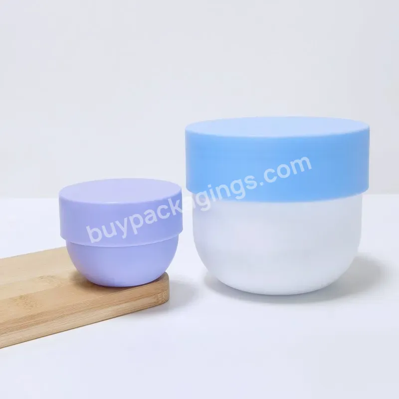 Empty Pp Plastic Cream Jar 250ml Bowl Shape With Screw Lids For Body Scrub Packing Jar