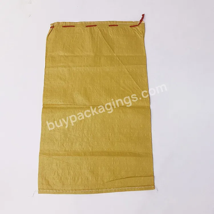 Empty Pp Sacks For Flood Control 25kg 50kg White Green Polypropylene Woven Sand Bag