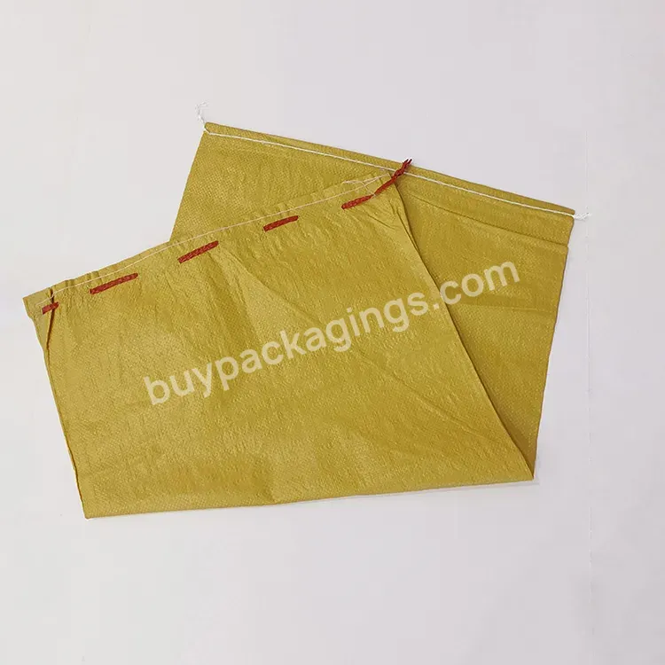 Empty Pp Sacks For Flood Control 25kg 50kg White Green Polypropylene Woven Sand Bag