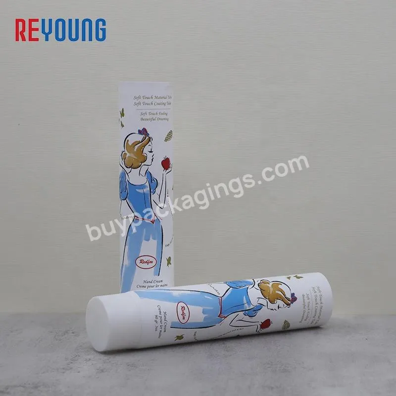 Empty Printed Hand Cream Screw Cap Tubes Facial Cleanser Lotion Cosmetic Soft PE Plastic Squeeze Tube