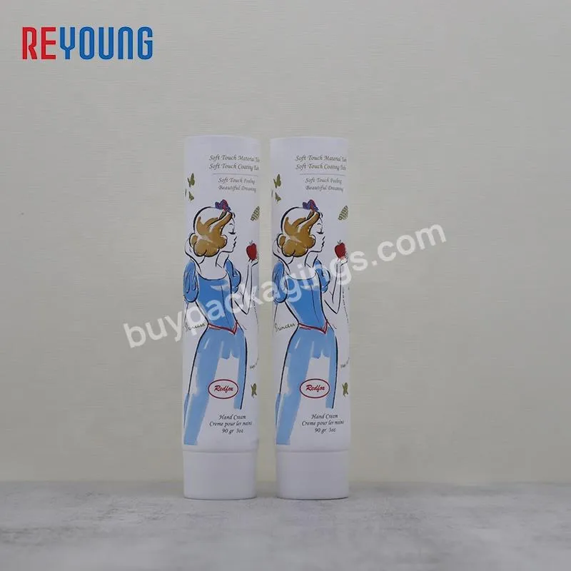 Empty Printed Hand Cream Screw Cap Tubes Facial Cleanser Lotion Cosmetic Soft PE Plastic Squeeze Tube