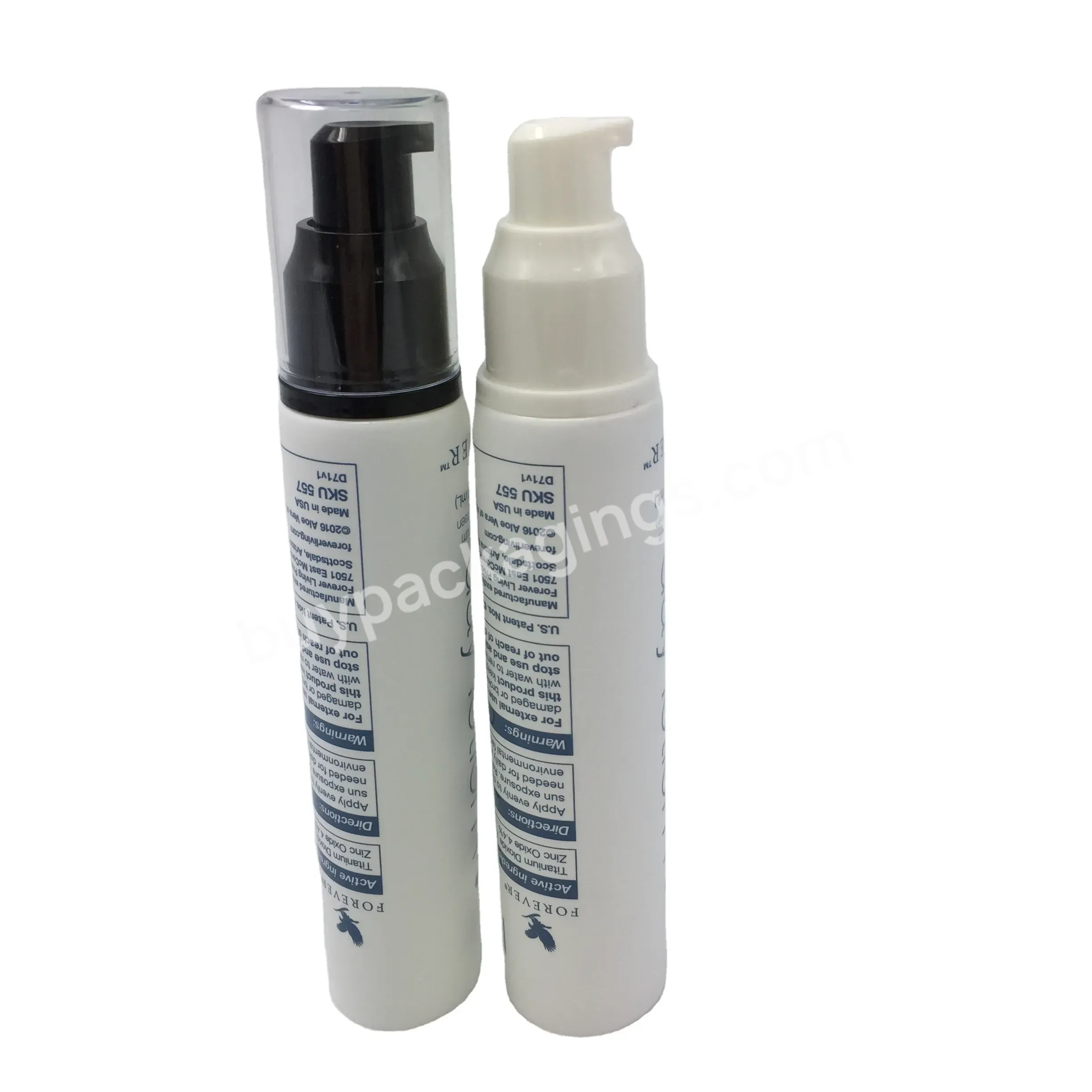 Empty Refillable Plastic Soft Tubes With Airless Dispenser Pump 30ml