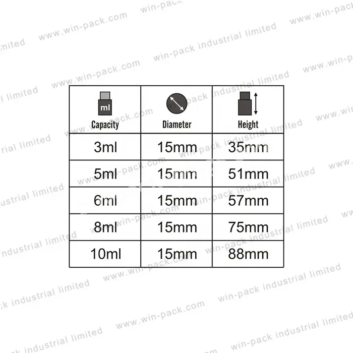 Empty Roll On Essential Oil Bottle 3ml 5ml 6ml 7ml 8ml 10ml Glass Packaging For Cosmetics Luxury Skin Care Screen Printing Wy