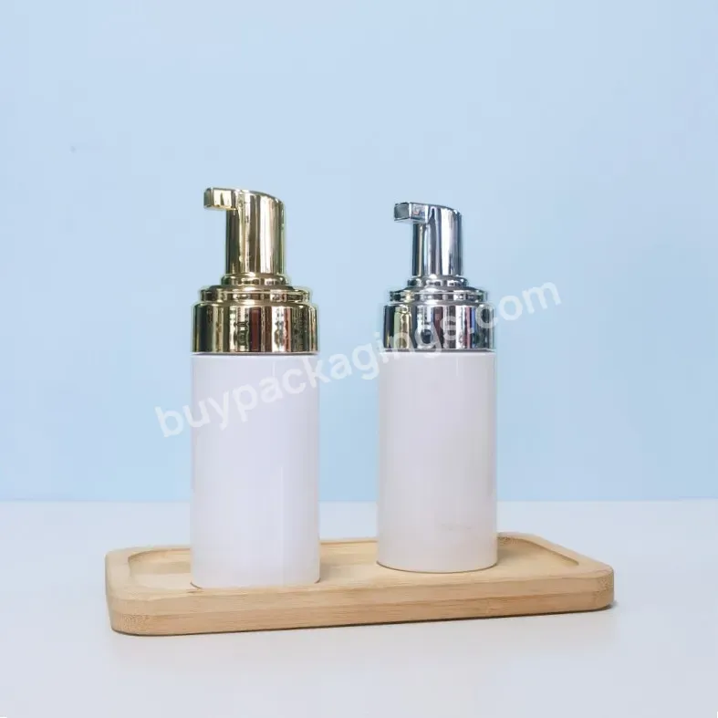 Empty Skincare Facial Cleanser Bottles Packaging 100ml White Cosmetic Plastic Foam Soap Dispenser Foaming Pump Bottle