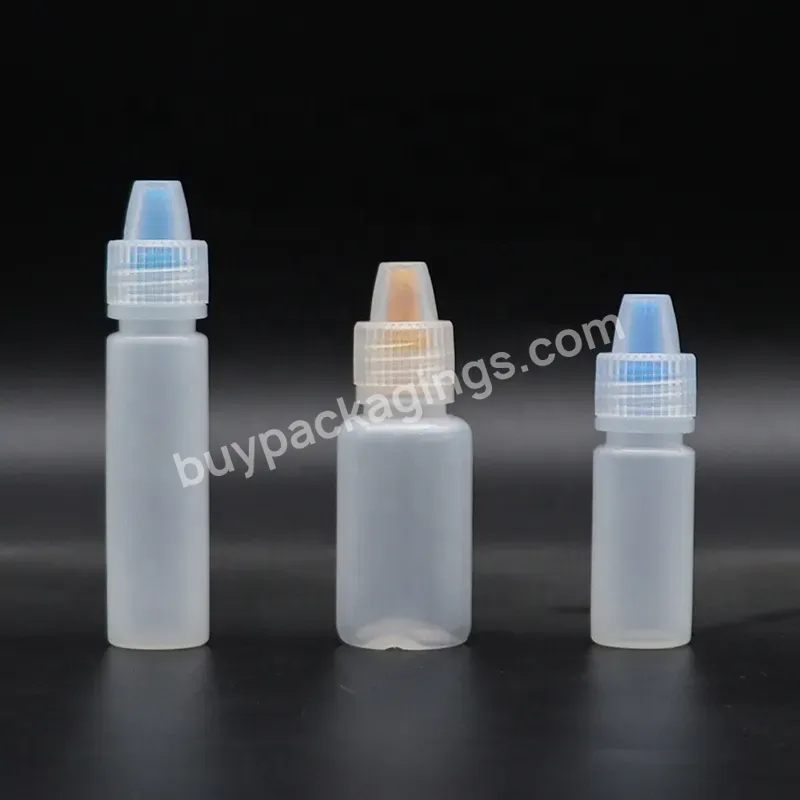 Empty Small Pe 5ml 8ml 10ml Plastic Squeeze Dropper Liquid Bottles With Tip