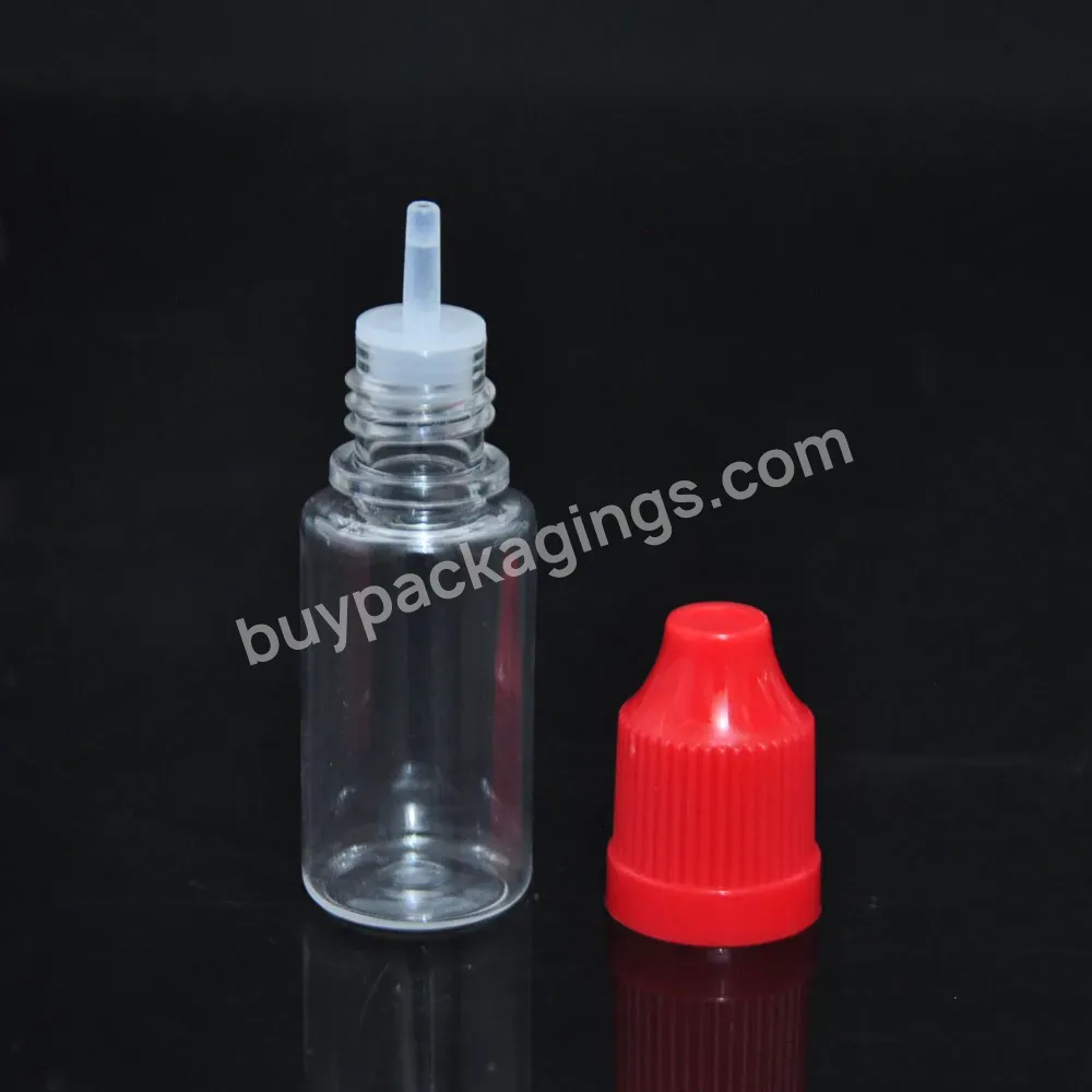 Empty Squeeze Dropper Long Thin Neck Childproof Cap Pet Plastic Bottle