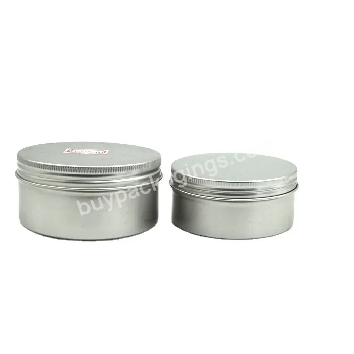 Empty Storage Container Bottle Aluminum Cosmetic Jars 5g 10g 15g 20g 30g 60g Silver Black Gold Metal Aluminum Tin For Saffron