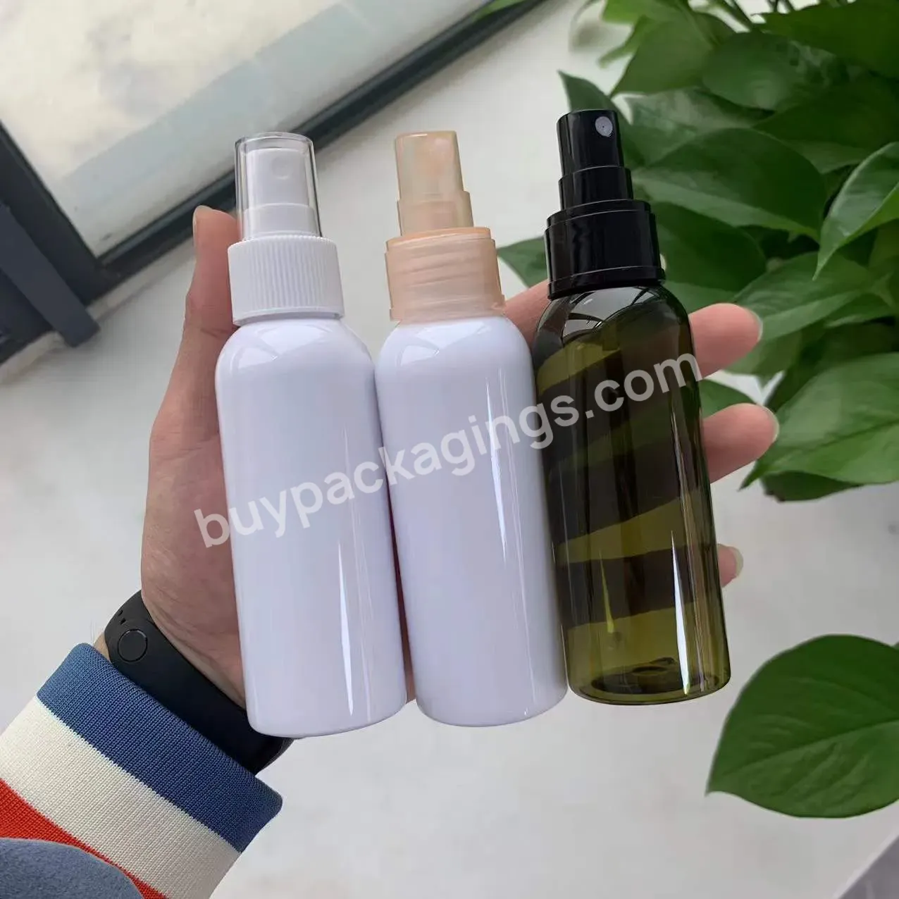 Empty Transparent Fine Mist Spray Bottle 50ml 75ml 100ml 250ml White/clear Plastic Spray Bottles