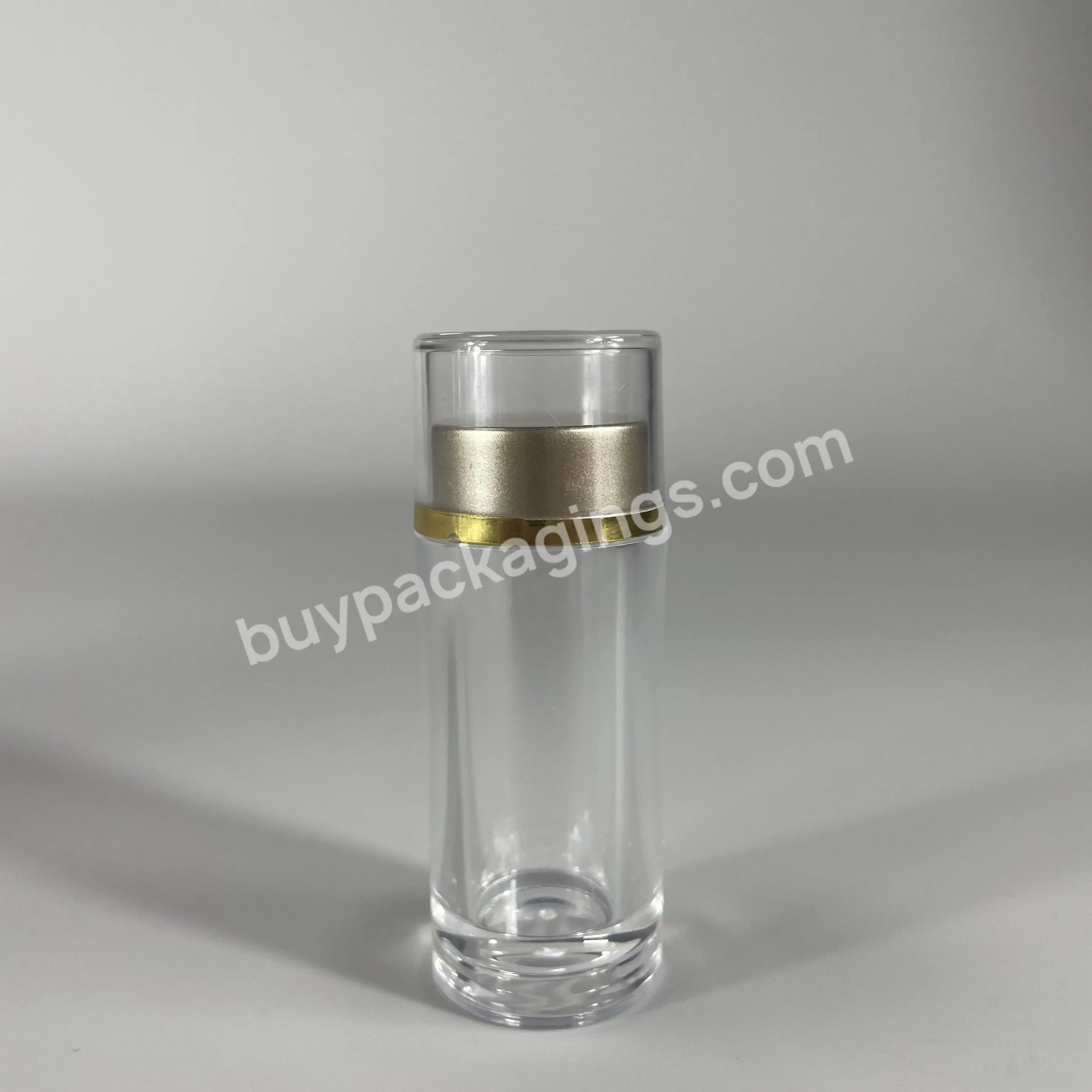 Empty Transparent Ps Acrylic Plastic Medicine Pill Capsule Bottle For Pharmaceutical Tablet Saffron Powder Packaging Bottle