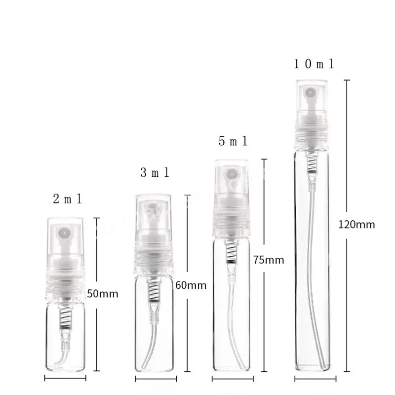 Empty Travel Portable Mini 2ml 3ml 5ml 10ml Spray Perfume Bottle Tester Vial Perfume Sample Bottles