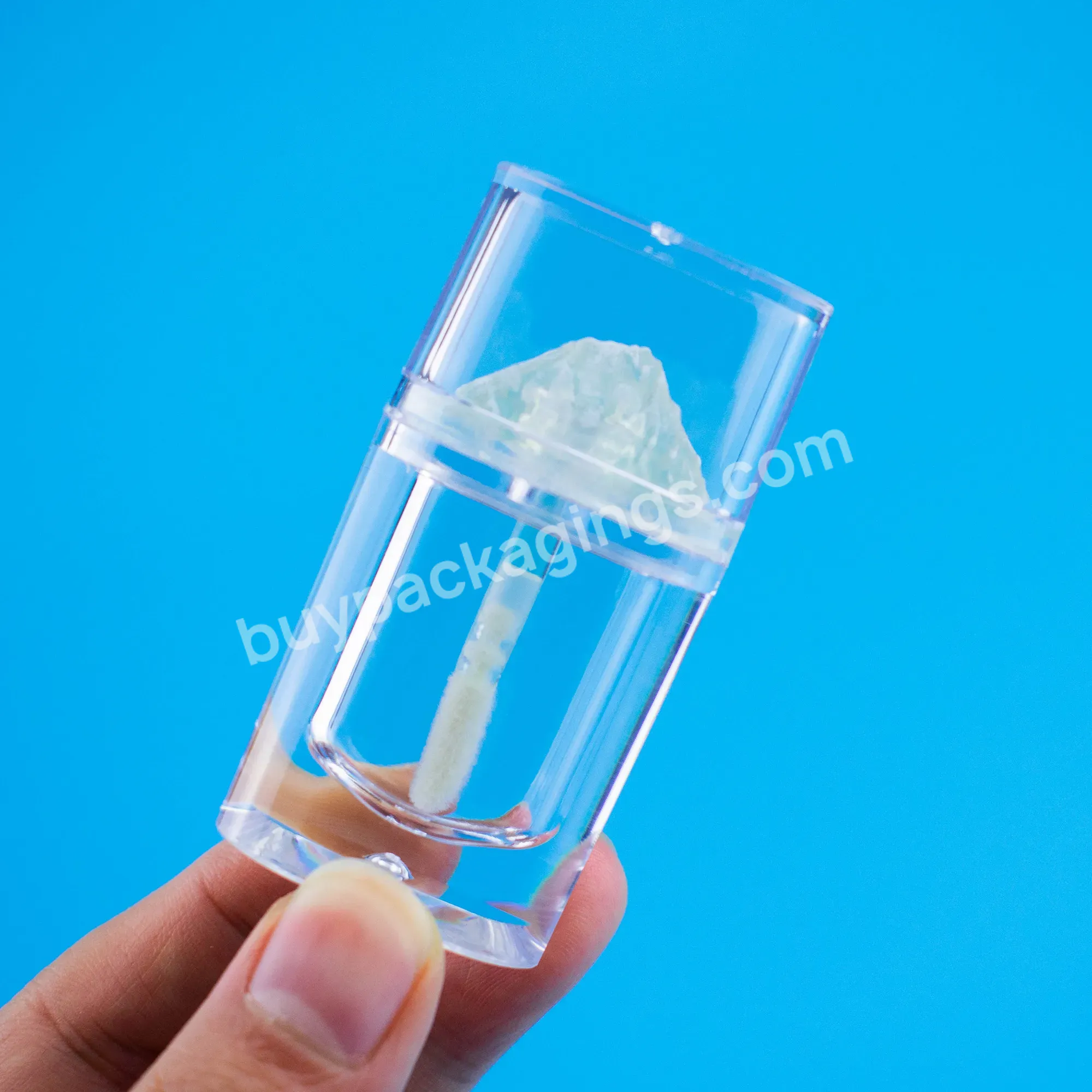 Empty Unique Ice Mountain Shape Lip Gloss Bottle Packaging Container Wand Tubes With Clear Brush