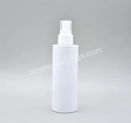 Empty White 130ml Pet Plastic Lotion Bottle Golden Collar Dispenser Flip Cap Disc Plastic Lotion Bottle