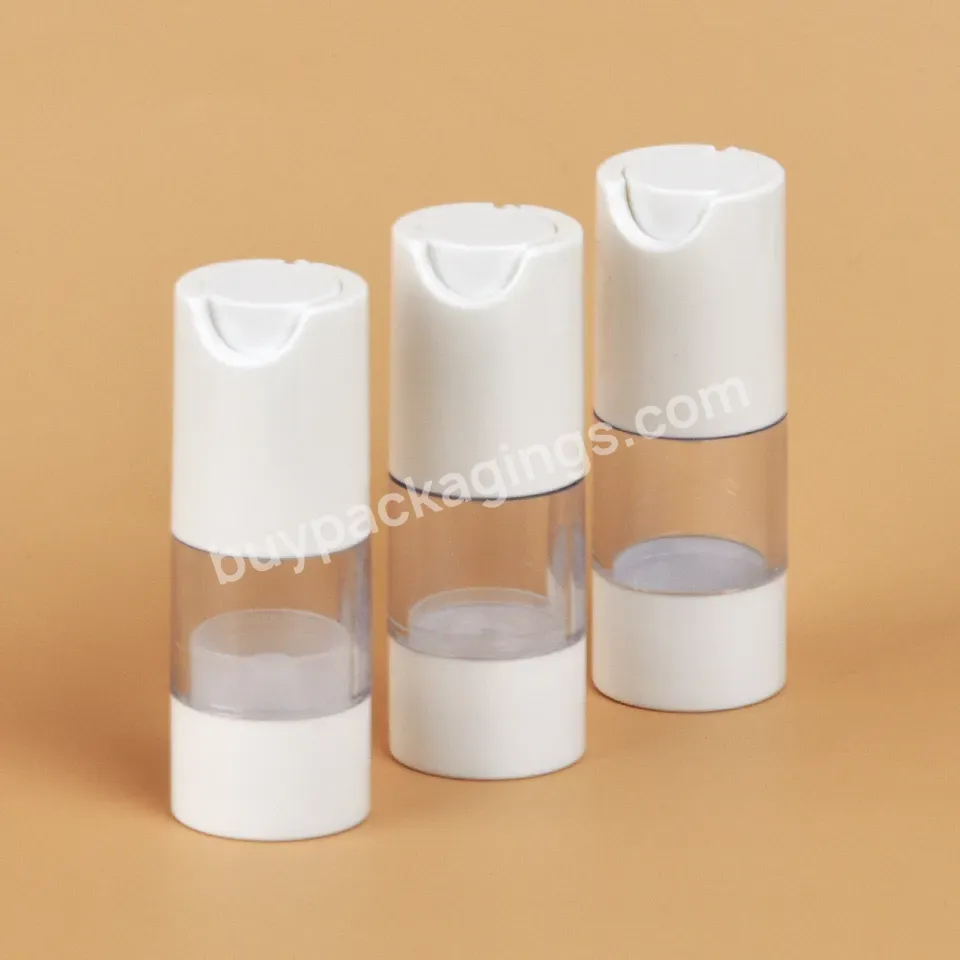 Empty White Pet 30ml 50ml Cosmetic Bottle Plastic Toner Serum Face Cream Airless Lotion Bottle