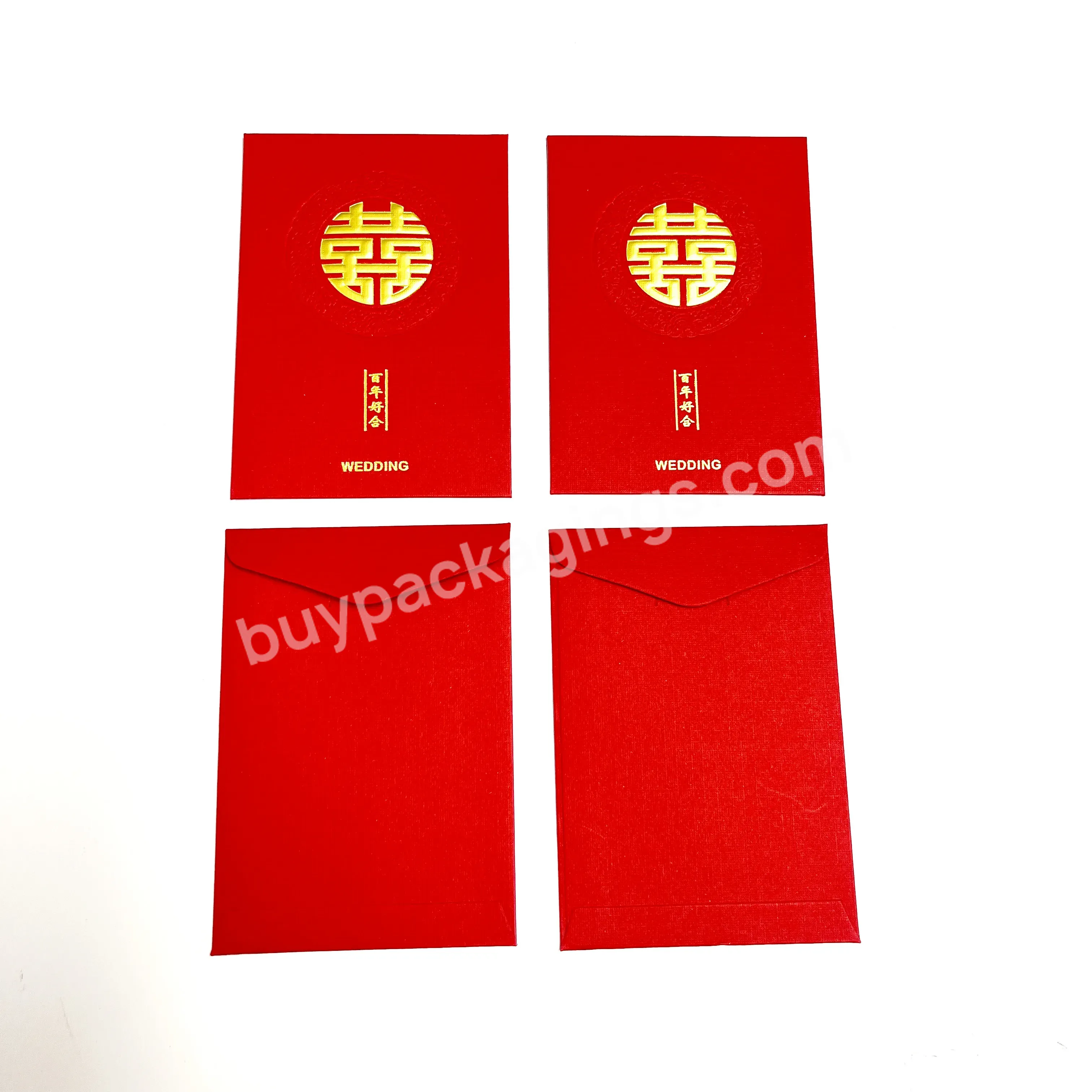 Envelope Customized Red Packet New Year Chinese Traditional Hong Bao For Wedding