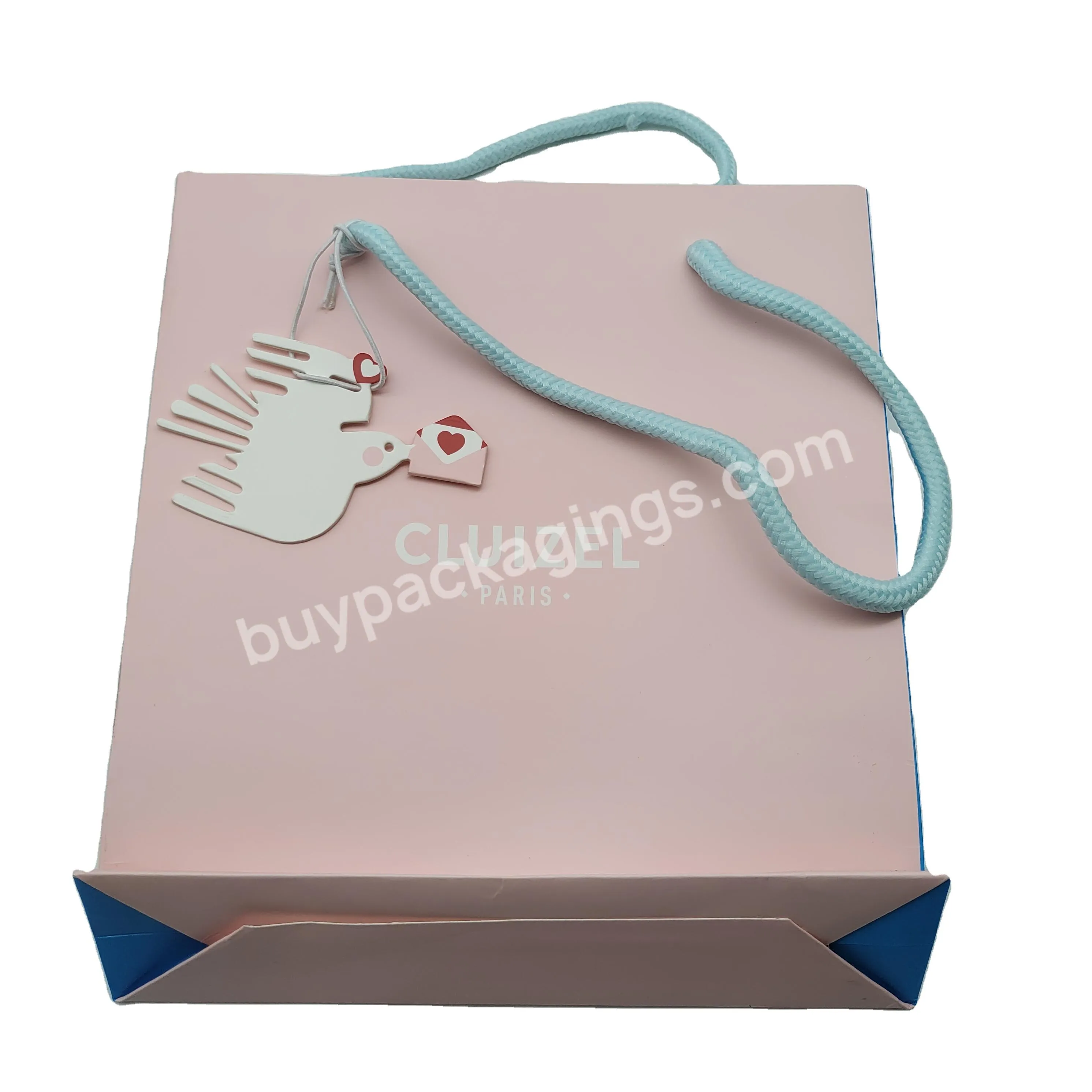 Environmental Cosmetic Packaging Dry Flower Gift Small Size Coated Art Paper Bags Nail Polish Packing
