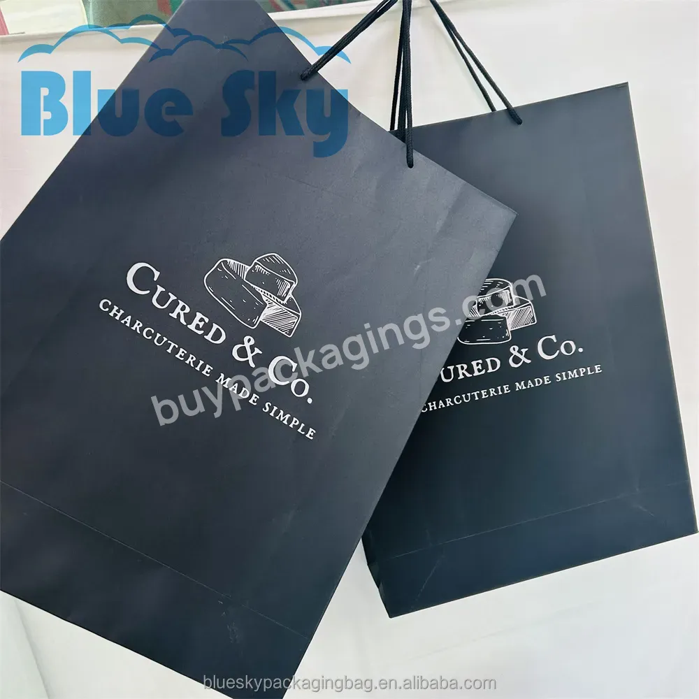Environmental Friendly 100% Recyclable Personalized Paper Shopping Bag Custom Logo