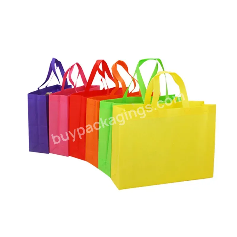 Environmental Protection Non-woven Bag Film Color Printing Takeaway Bag Tote Bag Print Logo