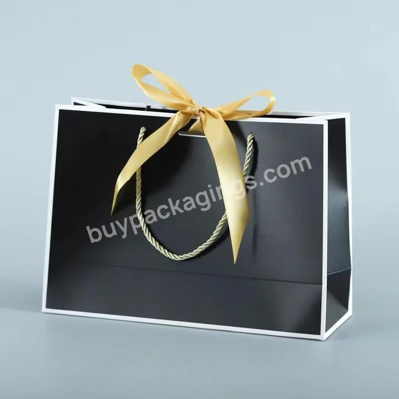 Environmentally Friendly Custom Logo Print Clothing Packaging Store Jewelry  For Clothing Shopping Bag