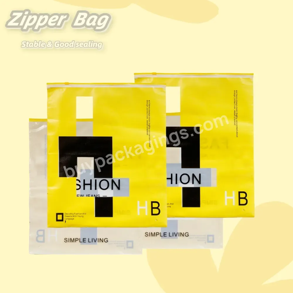 Environmentally Friendly Zipper Clothing Packaging,Frosted Plastic Zipper Bags,Packaging Bags With Logos