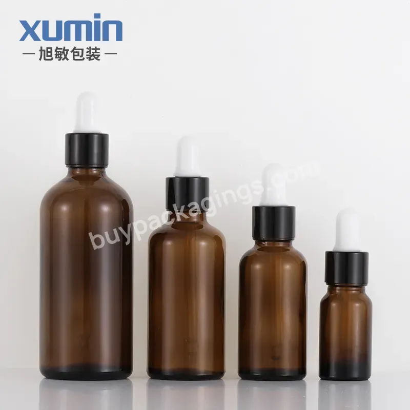 Essential Oil Bottle 5ml 10ml 15ml 20ml 30ml 50ml100ml Clear Green Blue Amber Glass Dropper Bottle With Childproof Cap