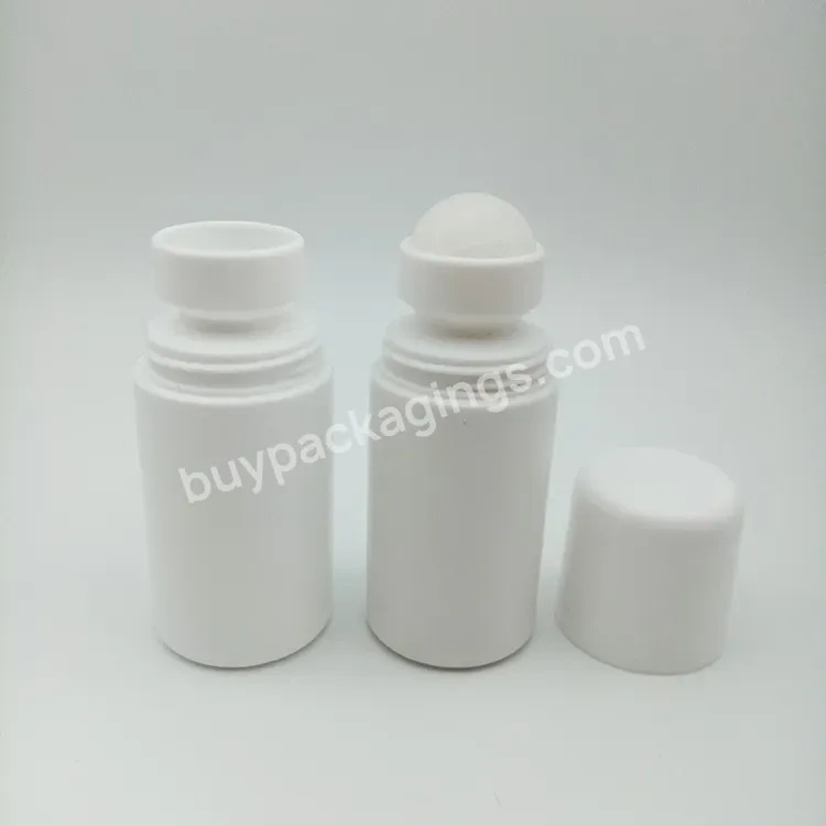 Essential Oil Empty Deodorant Container 60ml Plastic Roll On Bottles With Rolling Beads