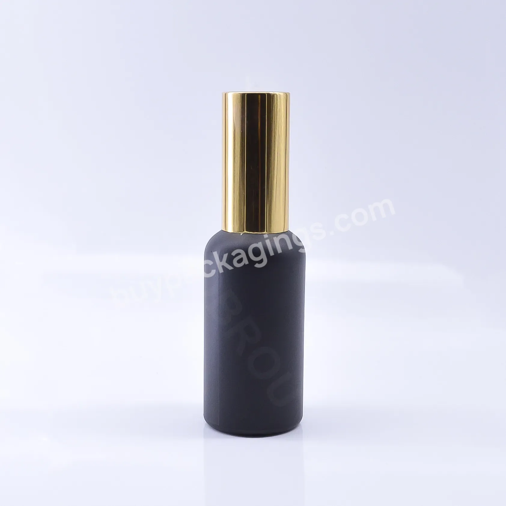 Essential Oil Packaging 5 10 15 20 30 50 100ml Matte Black Glass Spray Bottle Perfume Bottles With Spray Mist Cap