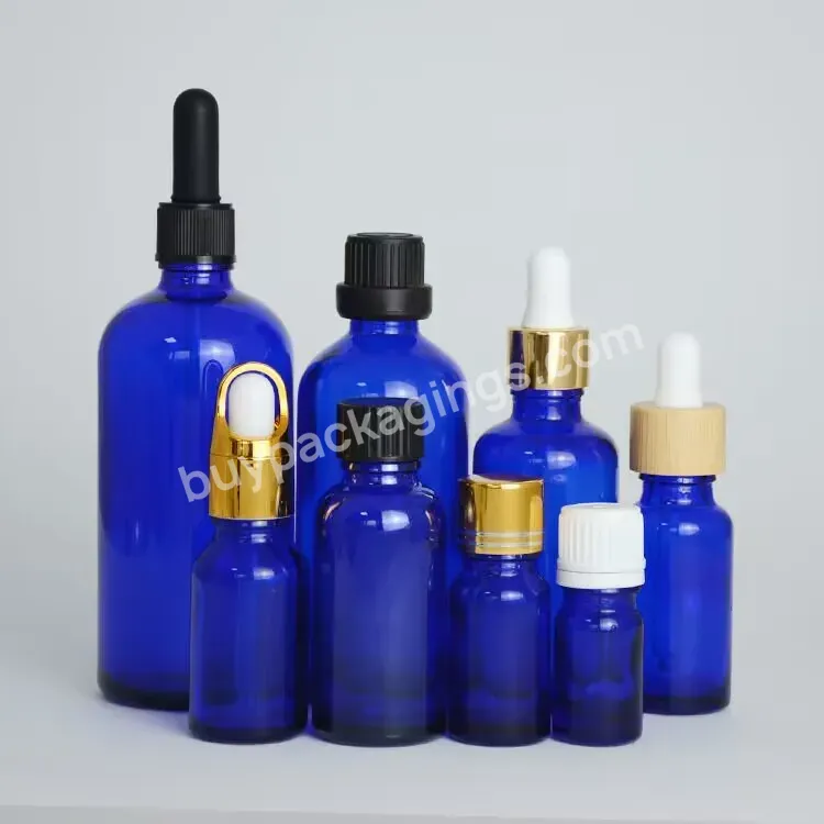 Essential Oil Packaging 5ml 10ml 15ml 20ml 30ml 50ml100ml Clear Green Blue Amber Glass Dropper Bottle