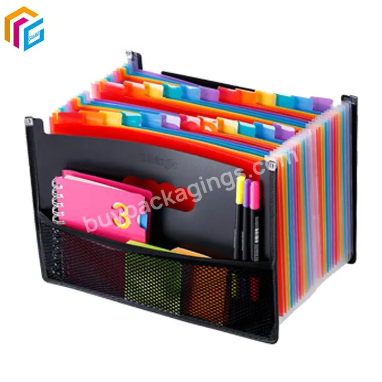 Expandable Accordion Document Bill Receipt Classroom Desk Organizer Filing Box Expanding File Folder With Pockets