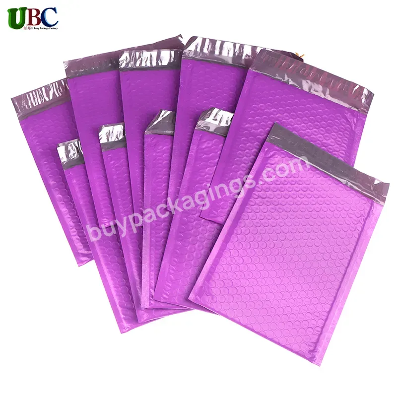 Express Courier Bags Matte Poly Purple Bubble Mailer Padded Envelop For Package - Buy Bubble Mailers Large,Cream Poly Bubble Mailer,4x8 Polly Bubble Mailers.